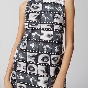 Urban Outfitters Black and White Charlotte Mini Shift Dress